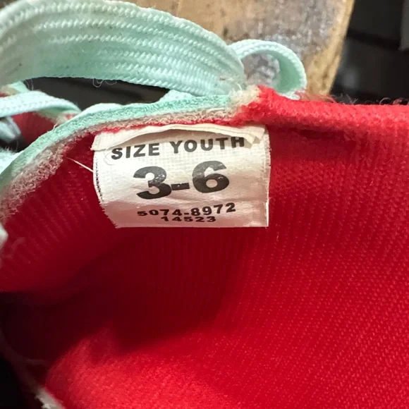 Kids Roller Derby Mint Roller Skates with Coral Accents - Picture 4 of 4